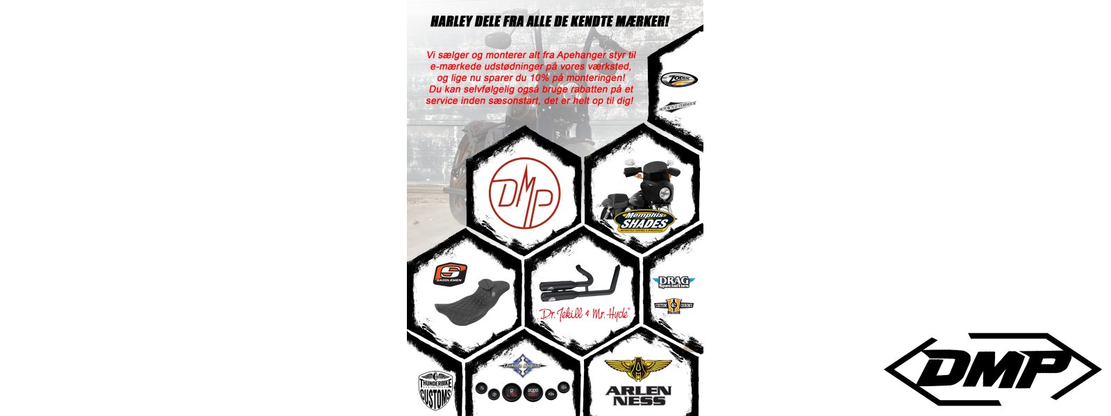 Alt i Harley dele fra Danish Motorcycle Parts