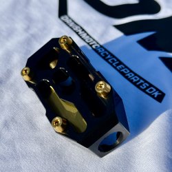 DMP Street Savage Bremse- og Gearpedaler candy guld indl�g