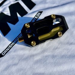 DMP Street Savage Bremse- og Gearpedaler candy guld indl�g