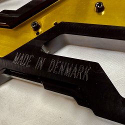 DMP "Street Savage" floorboard s�t, Race black med candy guld plade, Touring