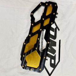 DMP "Street Savage" floorboard s�t, Race black med candy guld plade, Touring