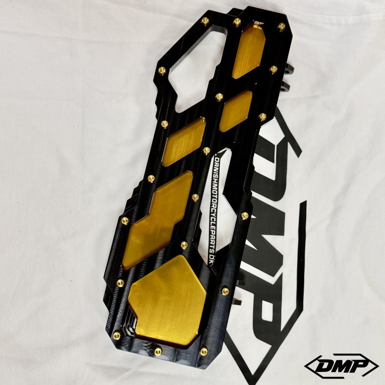 DMP "Street Savage" floorboard s�t, Race black med candy guld plade, Touring