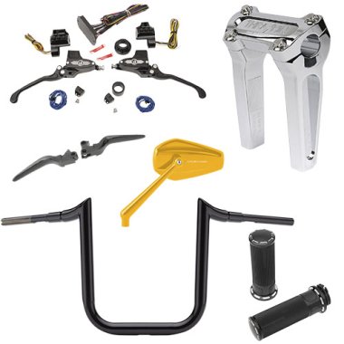 Styr, Risers, Håndtag, Controls, Spejle osv.