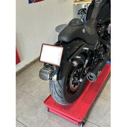 DMP Motorcykel Nummerpladeramme 0.0 DENMARK Mat sort