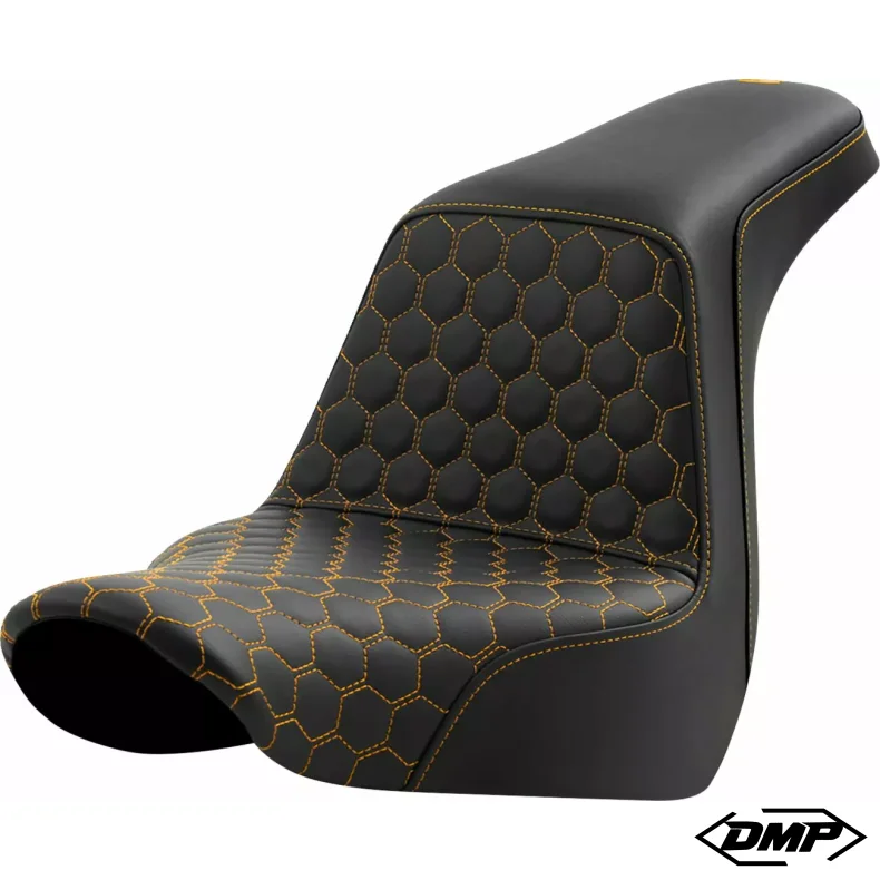 SADDLEMEN SEAT STEP UP Honey Comb Gold stitch 18-24 FLSB, FXLR/S/ST