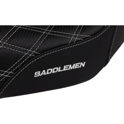 Saddlemen Performance Grip sde, Pro Series Without Backrest White Dyna 06-17
