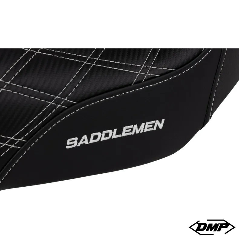 Saddlemen Performance Grip s�de, Pro Series Without Backrest White Dyna 06-17