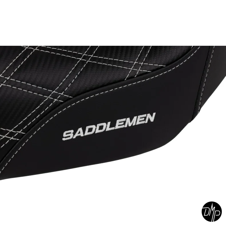 Saddlemen Performance Grip sde, Pro Series Without Backrest White Dyna 06-17