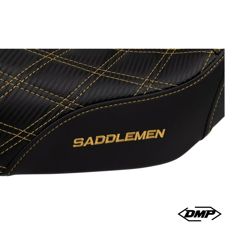 Saddlemen Performance Grip s�de, Pro Series Without Backrest Gold Dyna 06-17