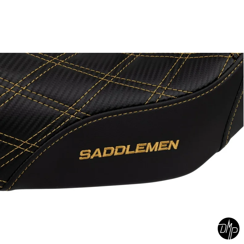 Saddlemen Performance Grip sde, Pro Series Without Backrest Gold Dyna 06-17