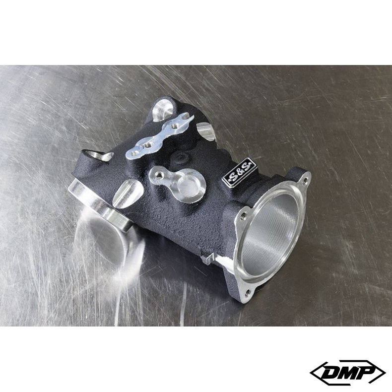 S&S CYCLE Manifold Premium 55mm CNC Ported Black for M8