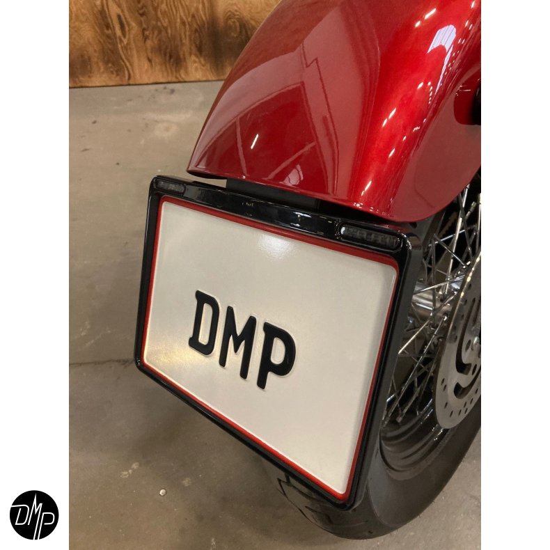 DMP Motorcykel Nummerpladeramme 2.0 DK Blank sort
