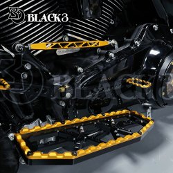 Black3 Gear Linkage Touring/ Softail W. Forward Controls