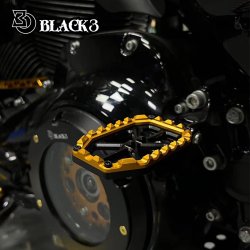 Black3 Pegs "Chocolate" Softail 2018+ Passenger