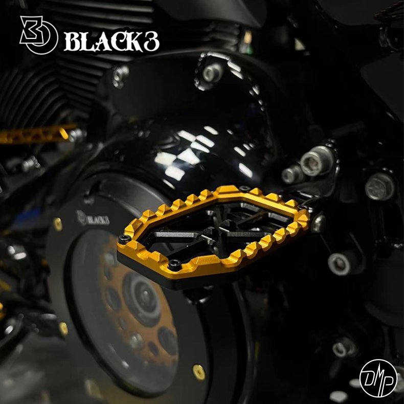 Black3 Pegs "Chocolate" Softail/ Dyna/ Sportster/ Touring passenger