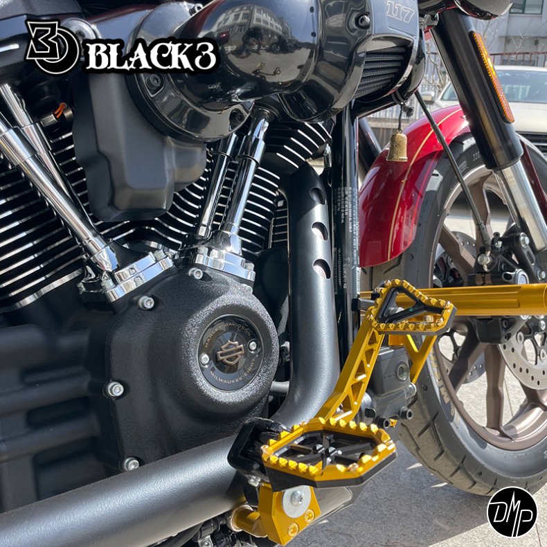Black3 Pegs "Chocolate" Softail 2018+ Passenger