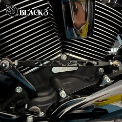 Black3 Gear Linkage Touring/ Softail W. Forward Controls