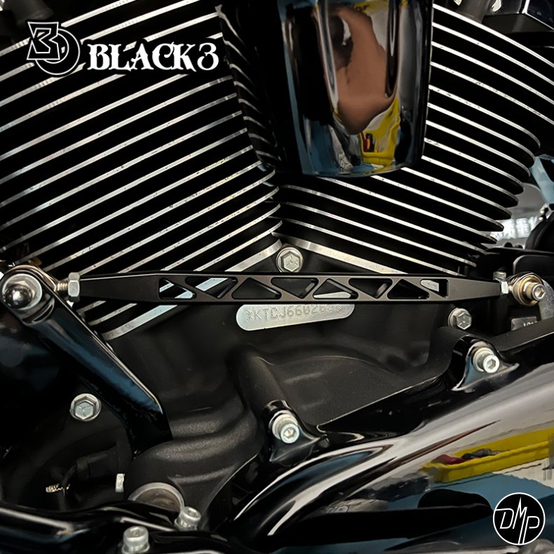 Black3 Gear Linkage Touring/ Softail W. Forward Controls