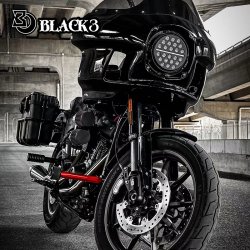 Black3, M8 Softail CNC crash bar