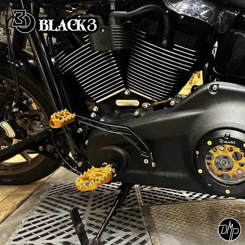 Black3 Gear Arm 2018+ Softail M. Mid Controls