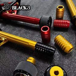 Black3, M8 Softail CNC crash bar