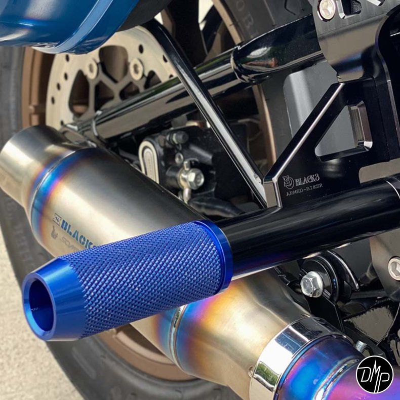 Black3 Rear Crashbar/ Passenger Peg Softail 2018+