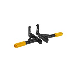 Black3 Rear Crashbar/ Passenger Peg Softail 2018+