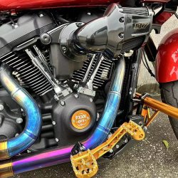 Black3 CNC Brake Arm Softail 2018+ W. Mid Controls
