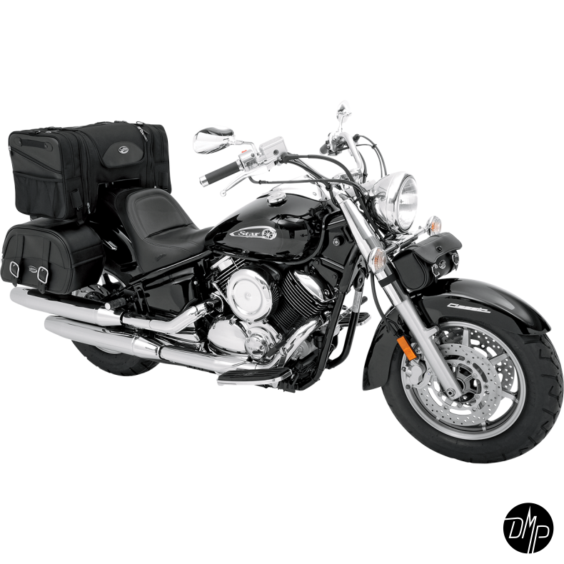 Saddlemen Deluxe Cruiser Tailbag, sort. 