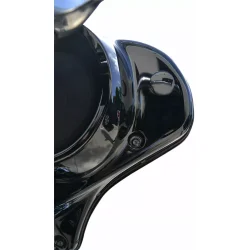 LA Choppers Mirror cover kit, Batwing, Gloss black 96-23