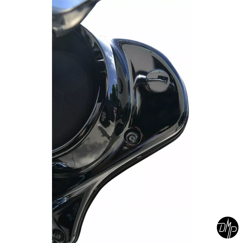 LA Choppers Mirror cover kit, Batwing, Gloss black 96-23