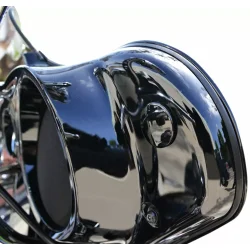 LA Choppers Mirror cover kit, Batwing, Gloss black 96-23