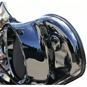 LA Choppers Mirror cover kit, Batwing, Gloss black 96-23