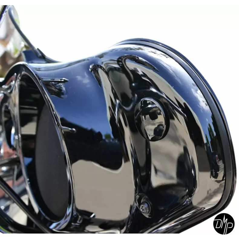 LA Choppers Mirror cover kit, Batwing, Gloss black 96-23