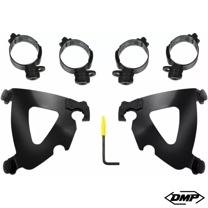 Memphis Road Warrior mount kit M8 Low Rider S/Sport Glide, BLACK