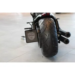 Sidemonteret nr plade beslag TV godkendt V-ROD 02-17 undtaget Muscle/Streetrod