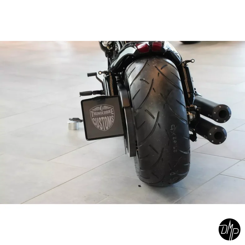 Sidemonteret nr plade beslag TV godkendt V-ROD 02-17 undtaget Muscle/Streetrod