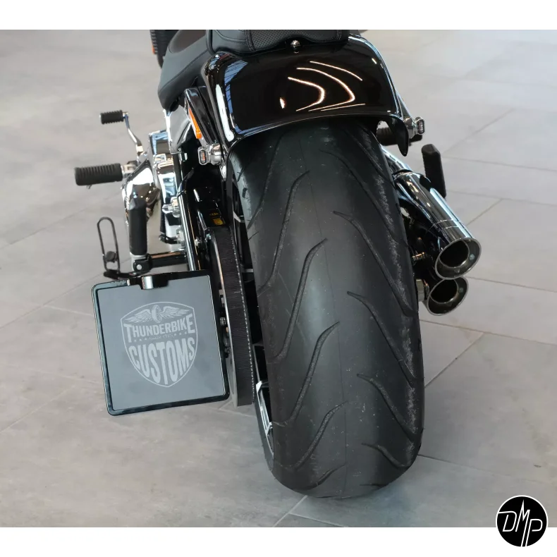 Sidemonteret nr plade beslag TV godkendt Softail 18- undtaget Fatbob/FXDR