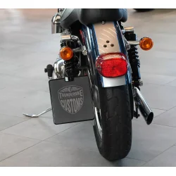 Sidemonteret nr plade beslag TV godkendt Sportster 00-03 Medium length, PRO