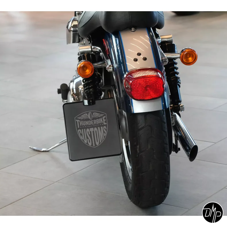 Sidemonteret nr plade beslag TV godkendt Sportster 00-03 Medium length, PRO