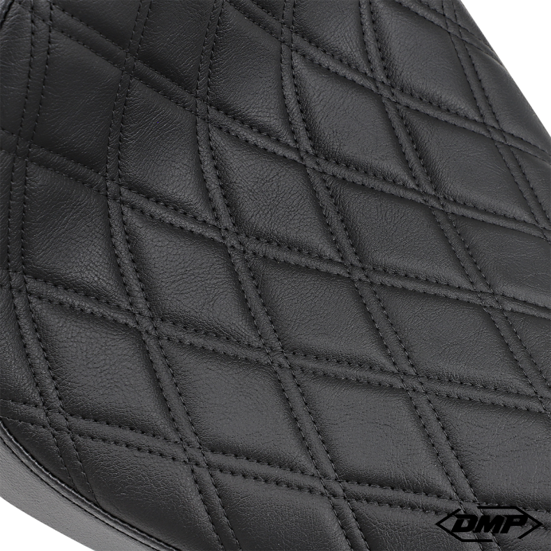 DRAG SPECIALTIES Solo s�de CAFE Diamant syninger, sort, XL 10-22