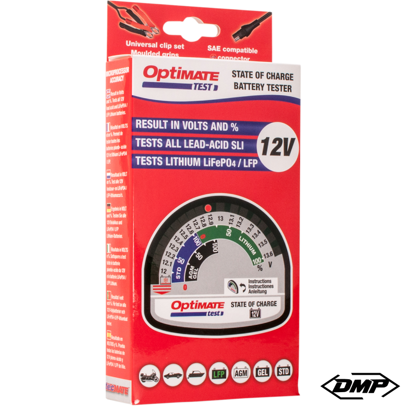 Optimate Tester, "State of charge" 