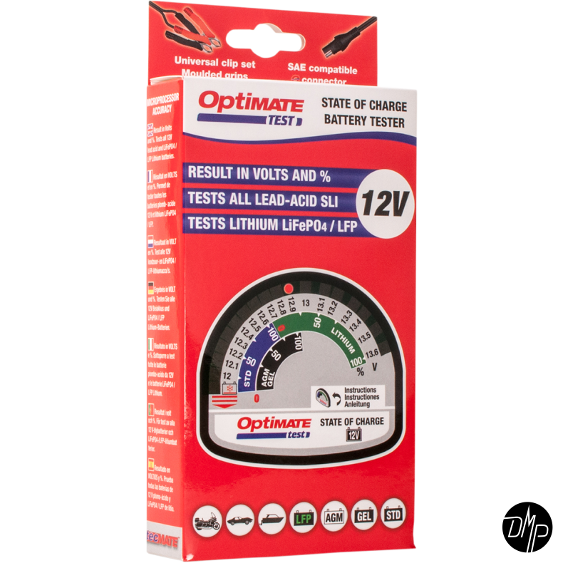 Optimate Tester, "State of charge" 