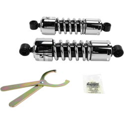 PROGRESSIVE SUSPENSION 412 SORT/CHROME 11"-14,5" DYNA