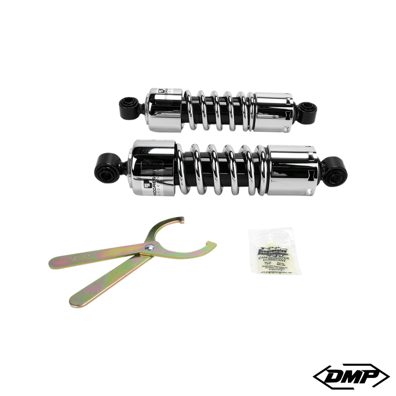 PROGRESSIVE SUSPENSION 412 SORT/CHROME 11"-14,5" DYNA