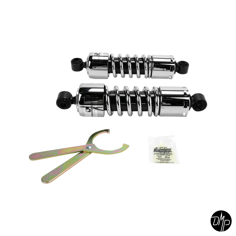 PROGRESSIVE SUSPENSION 412 SORT/CHROME 11"-14,5" DYNA