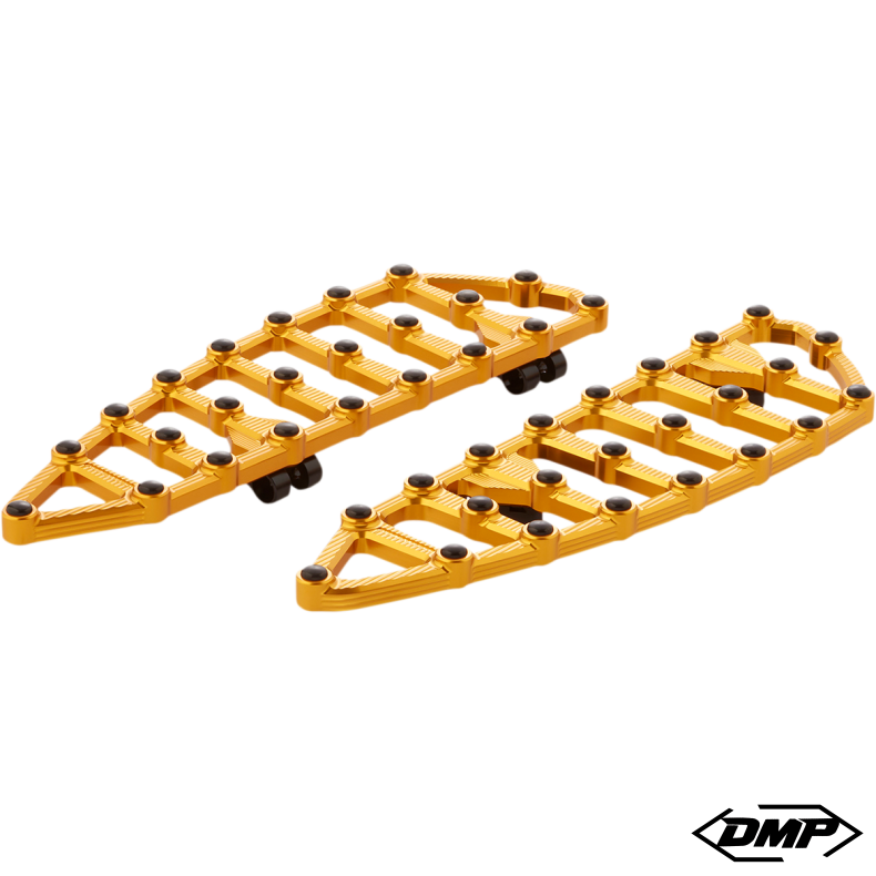 Arlen Ness Floorboards, Touring, Gold