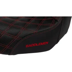 Saddlemen Performance Grip sde, Pro Series Without Backrest Red Dyna 06-17