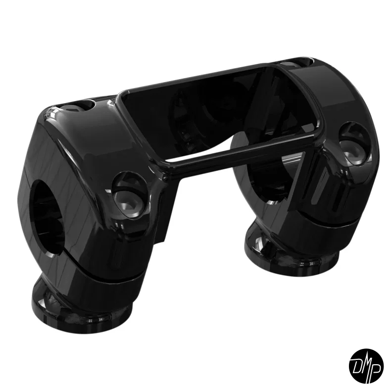 ThunderBike, Speedo Riser 1" Clamp Diameter, Gloss Black 1" High