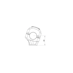 ThunderBike, Speedo Riser 1" Clamp Diameter, Gloss Black 1" High